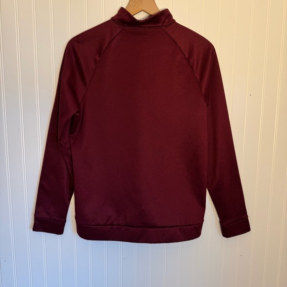 Nike Dri-Fit Men’s Fleece Maroon 1/4 Zip Pullover Size Medium - Picture 6 of 11